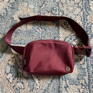Lululemon Red Merlot Belt Bag